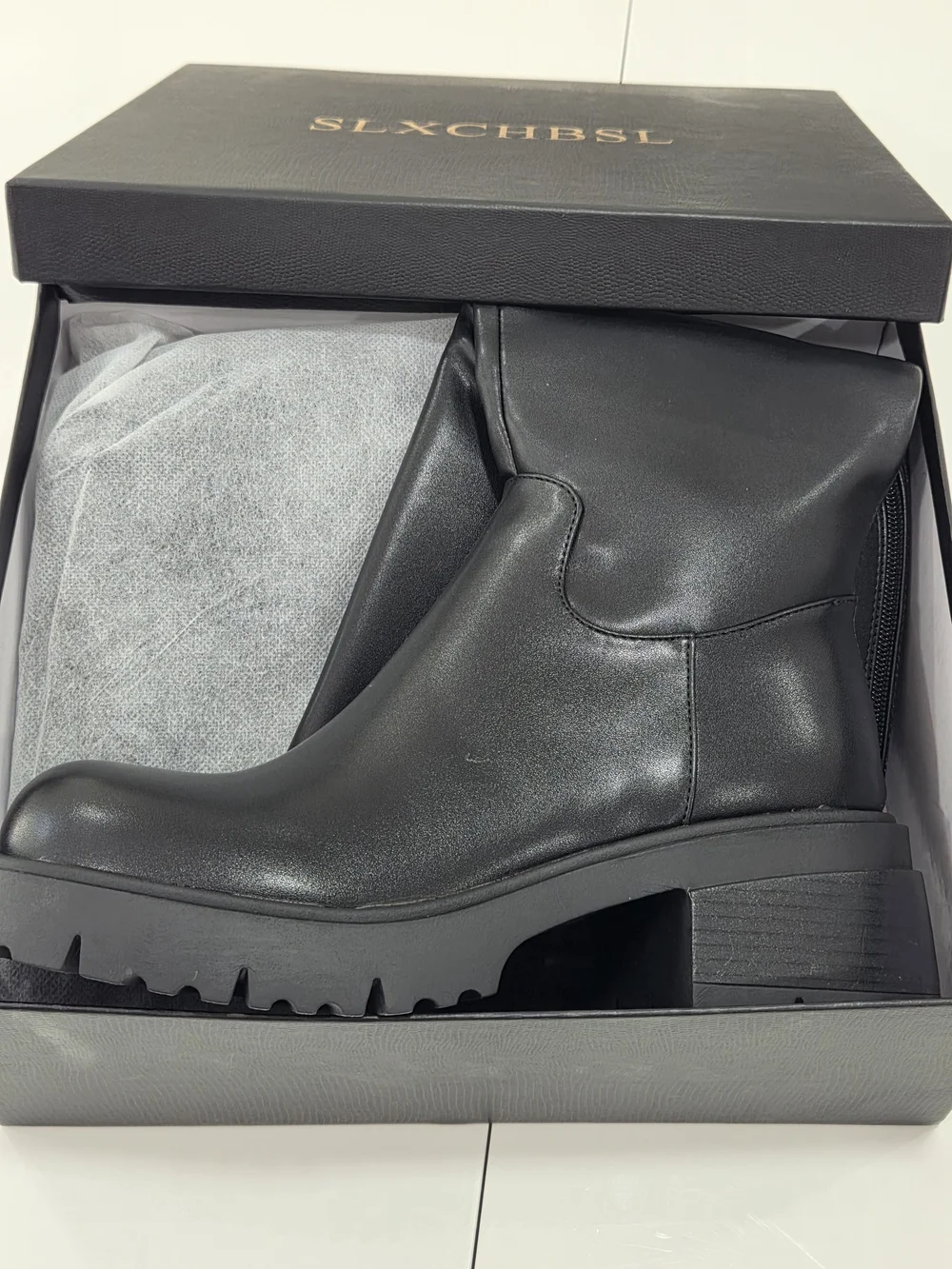 Black Knee-High Zip Riding Boot - Women